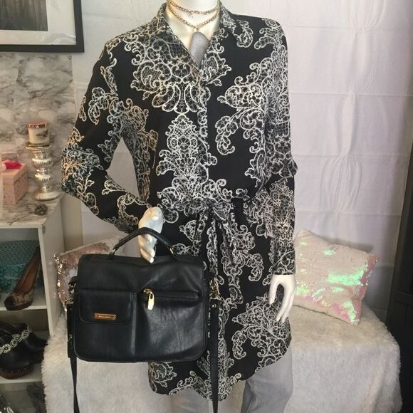 New! LILLA P Luxury  2 Layer shirt Dress - Picture 1 of 6